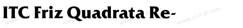 ITC Friz Quadrata Re字体转换